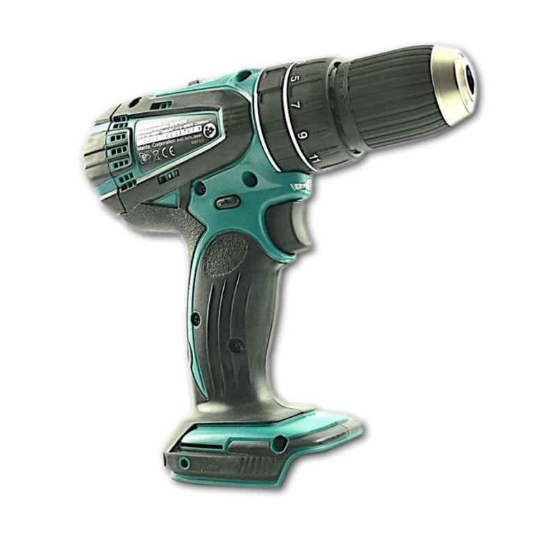 Makita BHP 456 Taladro percutor inalmbrico de iones de litio de 18 V verde solo - solo el dispositivo sin accesorios