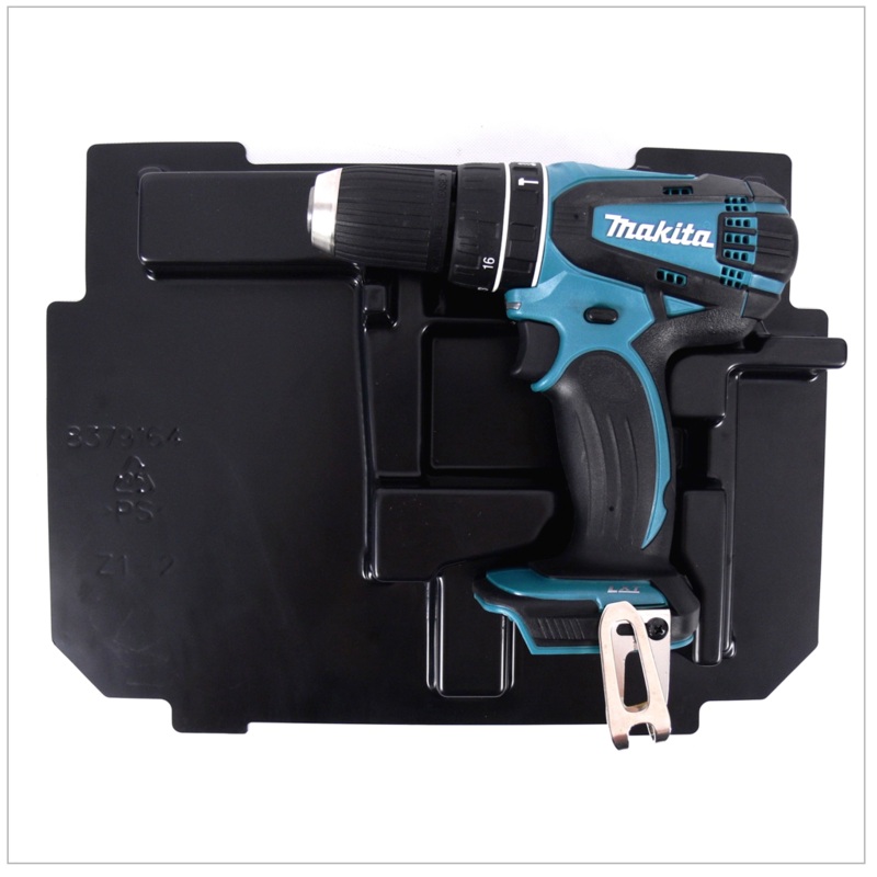 Makita DHP 456 ZE 18 V Li-ion taladro percutor a batera verde con inserto para Makpac