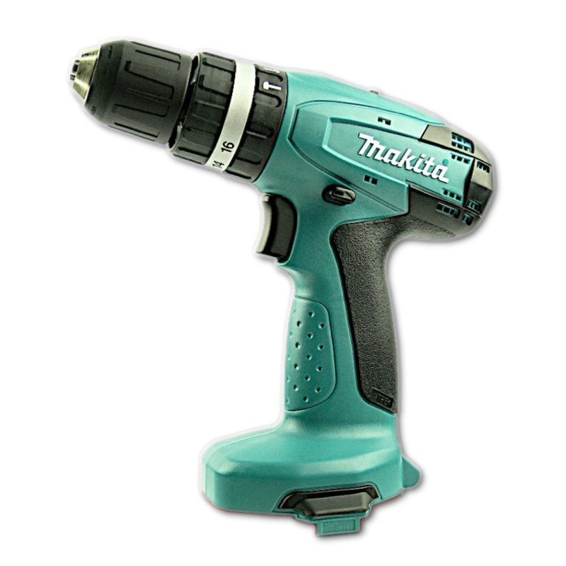 Taladro percutor inalmbrico Makita 8281 DWPE 14,4V + 2x Makita AKKU 1420 1,3 mAh + DC1414 + estuche