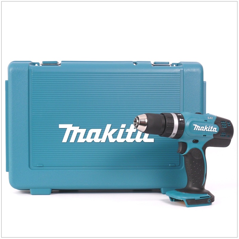 Taladro percutor inalmbrico Makita DHP 453 ZK 18 V 42 Nm + maletn de transporte