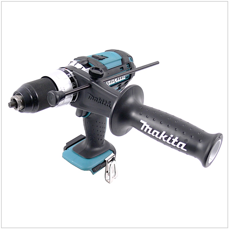 Taladro percutor inalmbrico Makita DHP 454 Z 18 V Li-ion - solo el dispositivo sin accesorios - (sin batera, sin cargador, sin estuche)