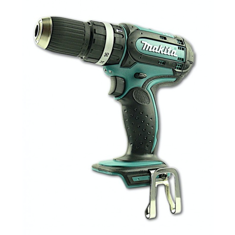 Taladro percutor Makita BHP 452 RFE batera Li-ion 18 V + 2x batera Makita 3,0 Ah + DC18RC + maletn