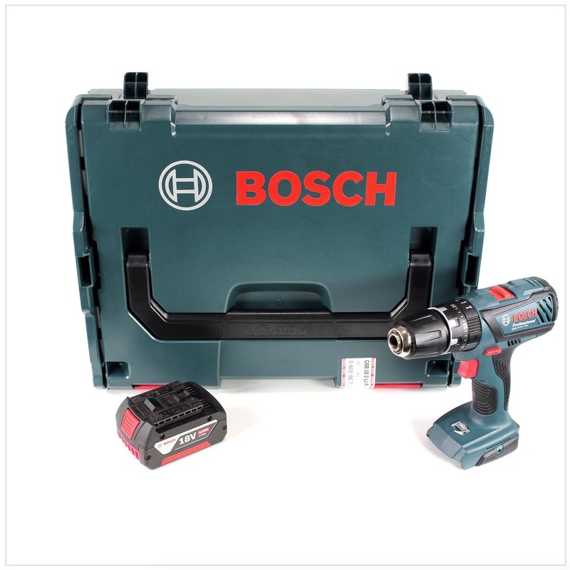 Bosch GSB 18-2-Li Plus Professional Taladro percutor a batera de 18 V en L-Boxx + 1 batera GBA de 4,0 Ah - sin cargador