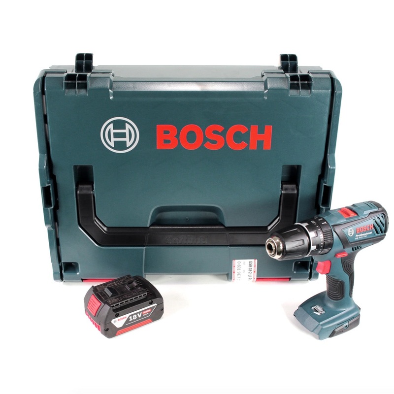 Bosch GSB 18-2-Li Plus Professional Taladro percutor a batera de 18 V en L-Boxx con 1 batera GBA de 5,0 Ah - sin cargador