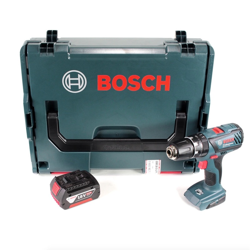 Bosch GSB 18-2-Li Plus Professional Taladro percutor a batera de 18 V en L-Boxx con 1 batera GBA de 6,0 Ah - sin cargador