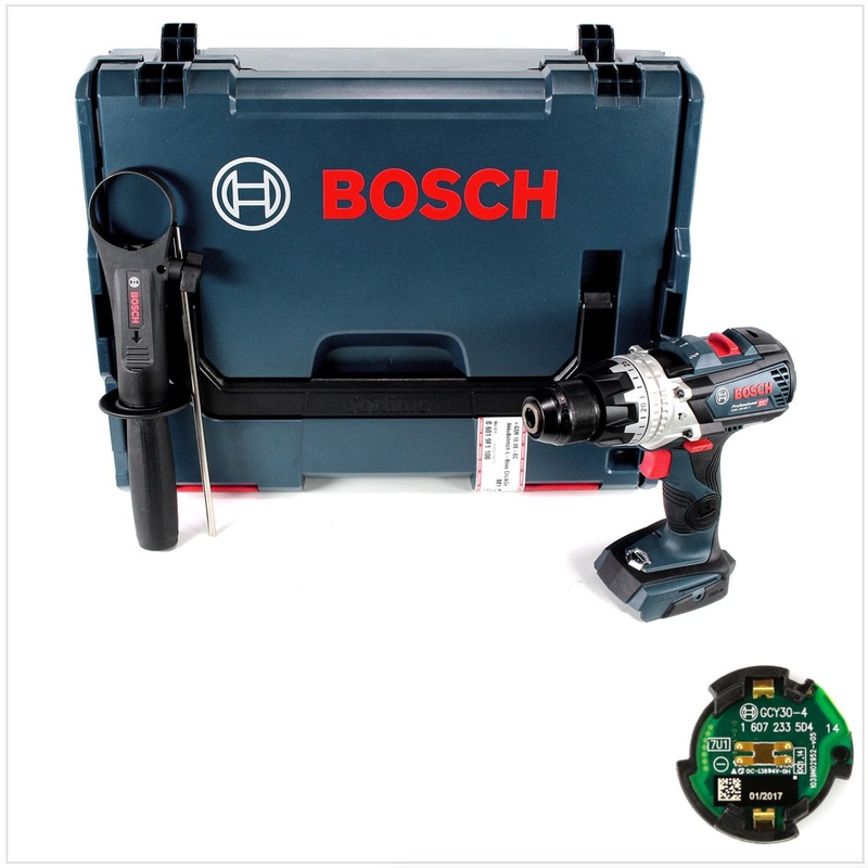 Bosch GSB 18V-85 C taladro percutor inalmbrico 18V 85Nm 1/2" brushless + mdulo de conectividad + L-Boxx (06019G0302) - sin batera, sin cargador