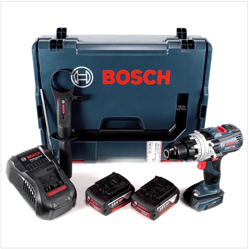 Bosch Taladro percutor inalmbrico GSB 18V-85 C 18V 85Nm 1/2" sin escobillas + 2x batera 5.0Ah + cargador + L-Boxx (06019G0300)