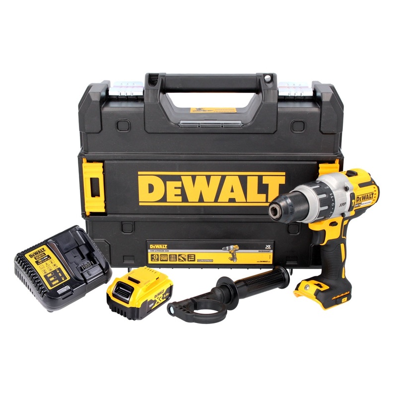 Taladro percutor inalmbrico DeWalt DCD 996 P1 18 V 95 Nm sin escobillas + 1x batera 5,0 Ah + cargador + TSTAK