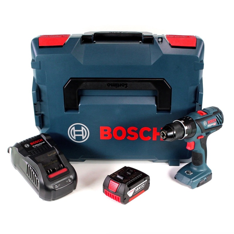 Bosch GSB 18 V-28 Professional Taladro percutor a batera Li-Ion de 18 V en L-Boxx + 1 batera de 3,0 Ah + cargador