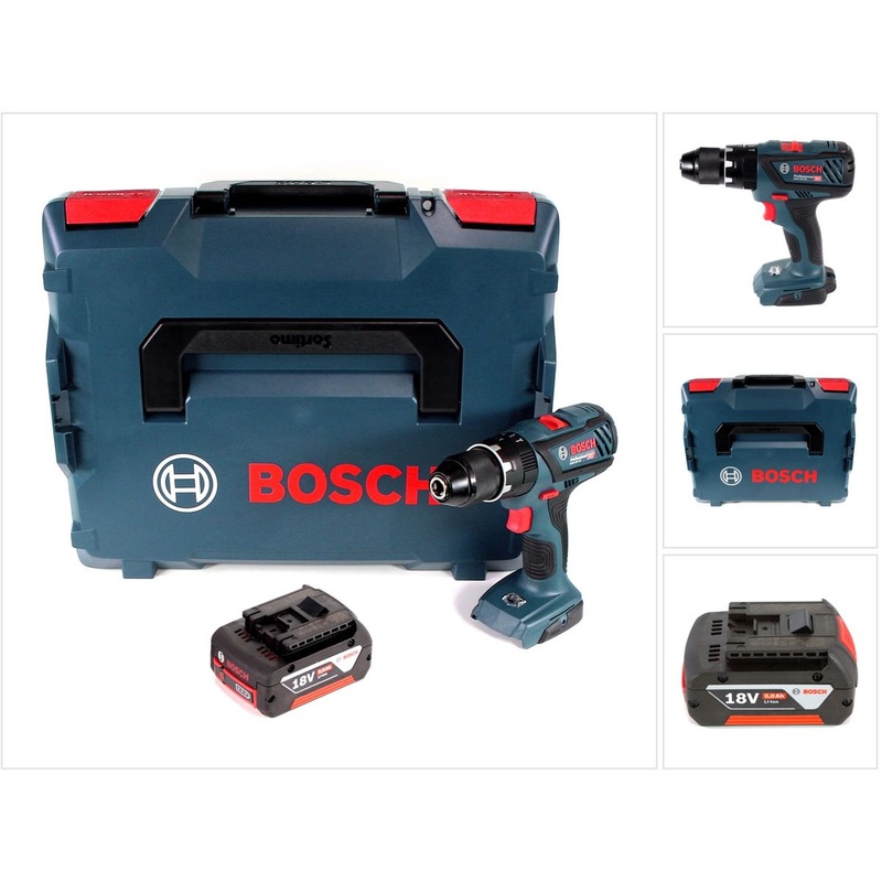 Bosch GSB 18 V-28 Professional Taladro percutor a batera Li-Ion de 18 V en L-Boxx + 1 batera de 5,0 Ah - sin cargador