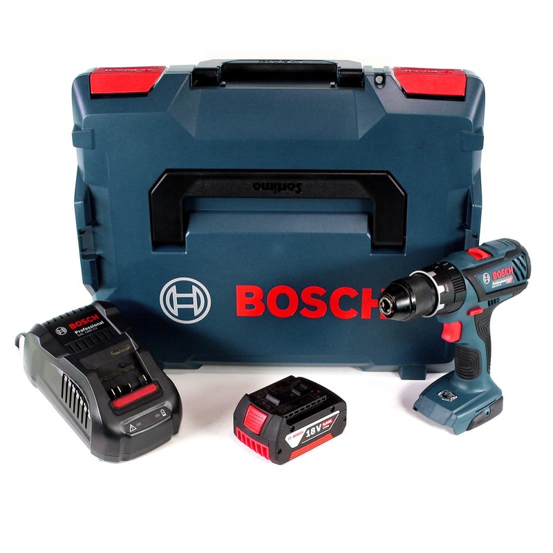 Bosch GSB 18 V-28 Professional Taladro percutor a batera Li-Ion de 18 V en L-Boxx + 1 batera de 6,0 Ah + cargador