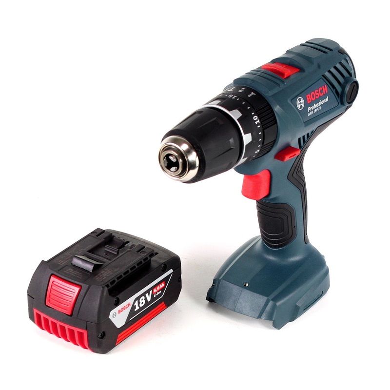 Bosch Professional GSB 18V-21 taladro percutor inalmbrico 18V 55Nm + 1x batera 6.0Ah - sin cargador