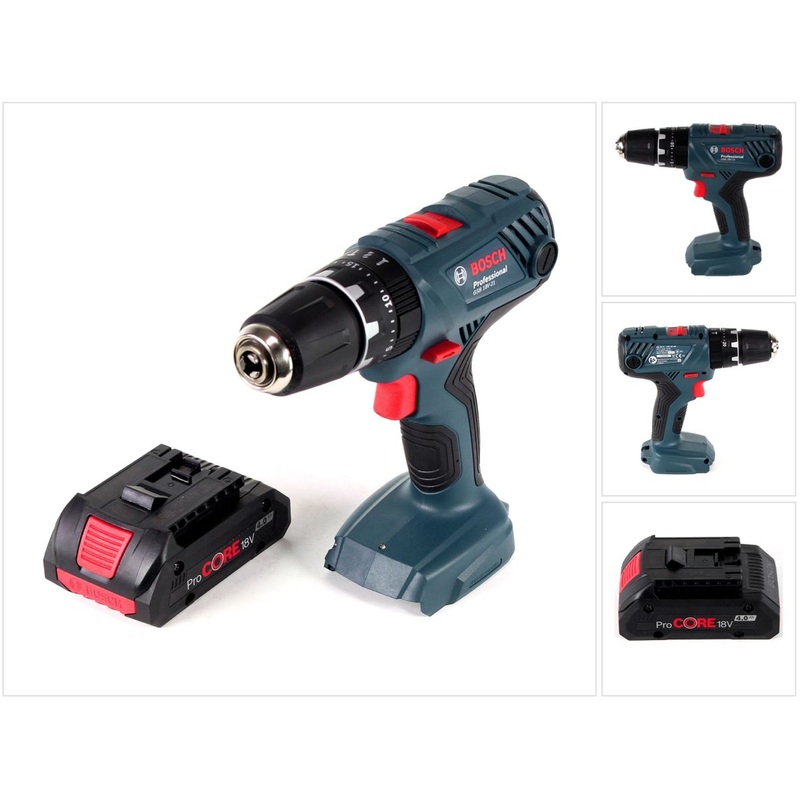 Bosch Professional GSB 18V-21 taladro percutor inalmbrico 18V 55Nm + 1x batera ProCORE 4.0Ah - sin cargador
