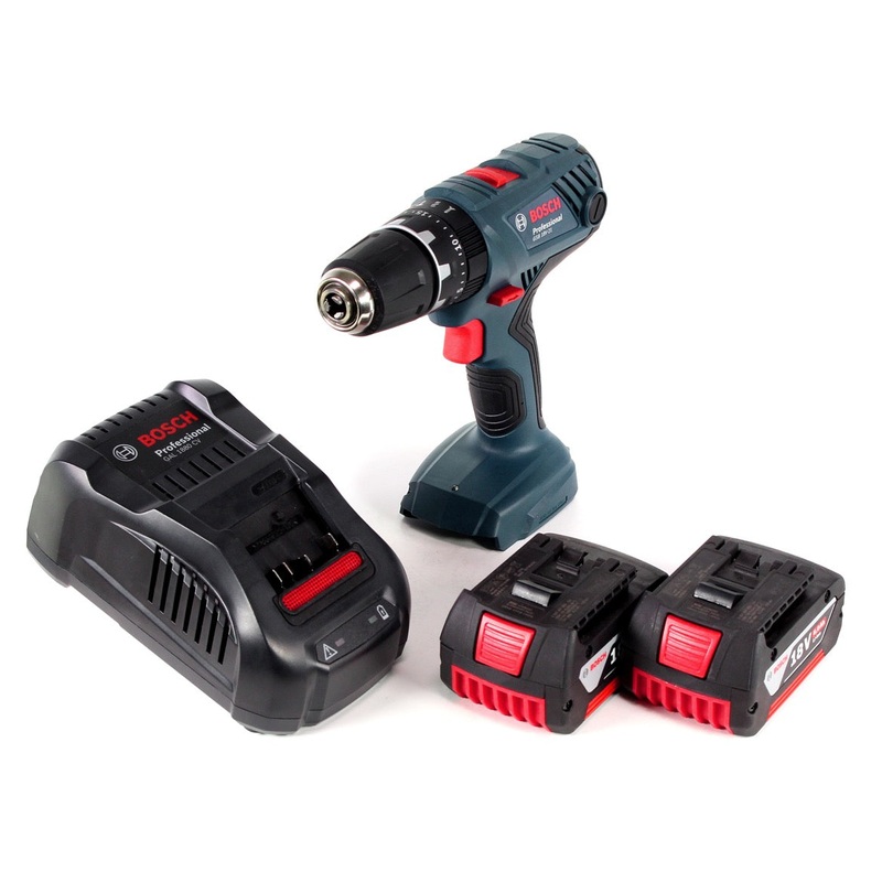 Bosch Professional Taladro percutor inalmbrico GSB 18V-21 18V 55Nm + 2x bateras 6.0Ah + cargador rpido