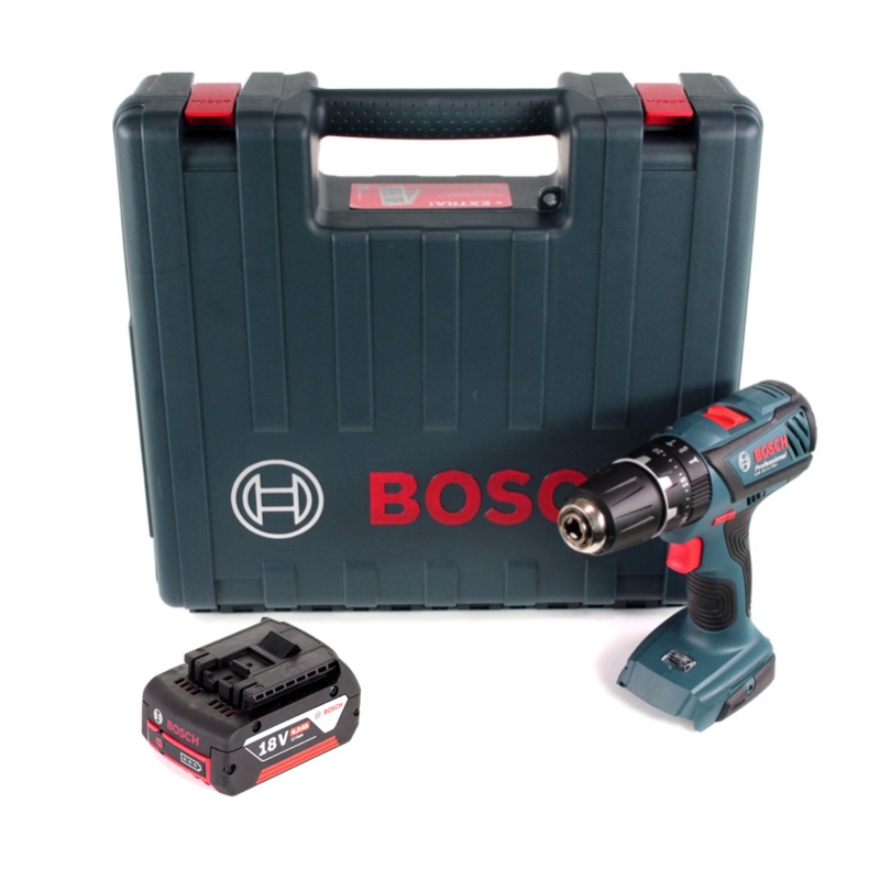 Taladro de impacto Bosch GSB 18-2-Li Plus Professional en maletn + 1x Bosch GBA 6,0 Ah - sin cargador