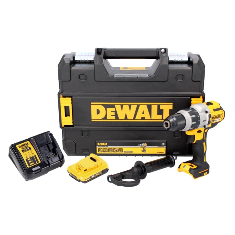 Taladro percutor inalmbrico DeWalt DCD 996 D1 18 V 95 Nm sin escobillas + 1x batera 2,0 Ah + cargador + TSTAK