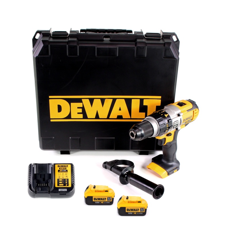 Taladro percutor inalmbrico DeWalt DCD 985 M2 18V 80Nm + maletn + 2x bateras 4,0 Ah + cargador