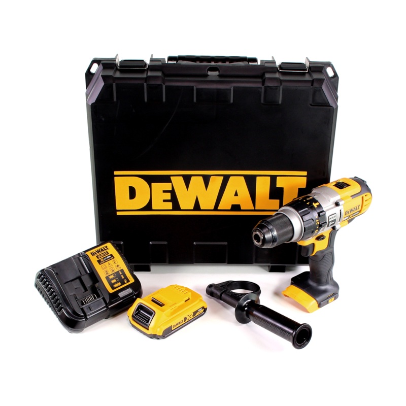 Taladro percutor inalmbrico DeWalt DCD 985 S1 18V 80Nm + maletn + 1x batera 2,0 Ah + cargador