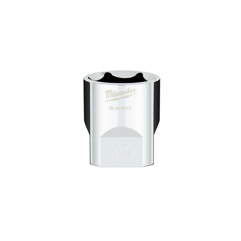 1/2 in. Drive 1-1/8 in. SAE 6-Point Socket with FOUR FLAT Sides