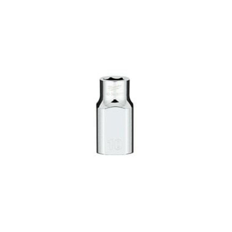1/2 in.  Drive 10MM Metric 6-Point Socket with FOUR FLAT Sides