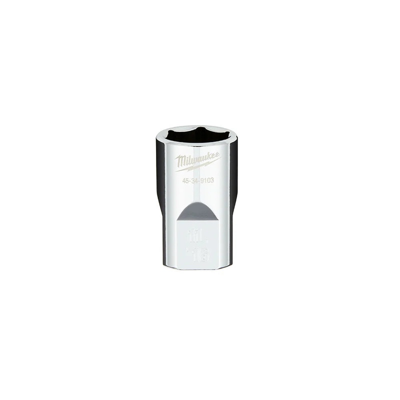 1/2 in. Drive 11/16 in. SAE 6-Point Socket with FOUR FLAT Sides