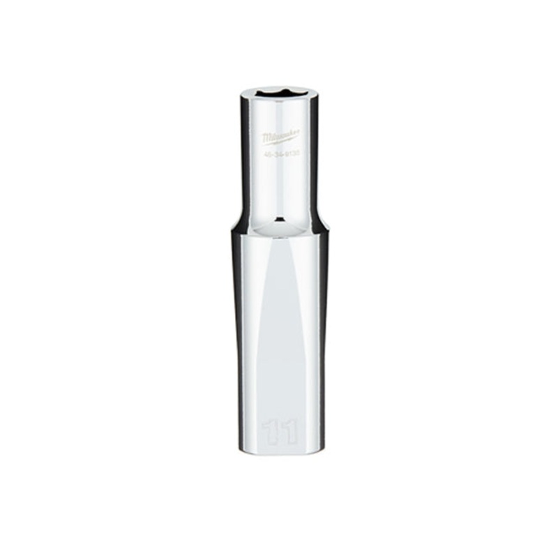 1/2 in. Drive 11MM Metric 6-Point Deep Socket with FOUR FLAT Sides