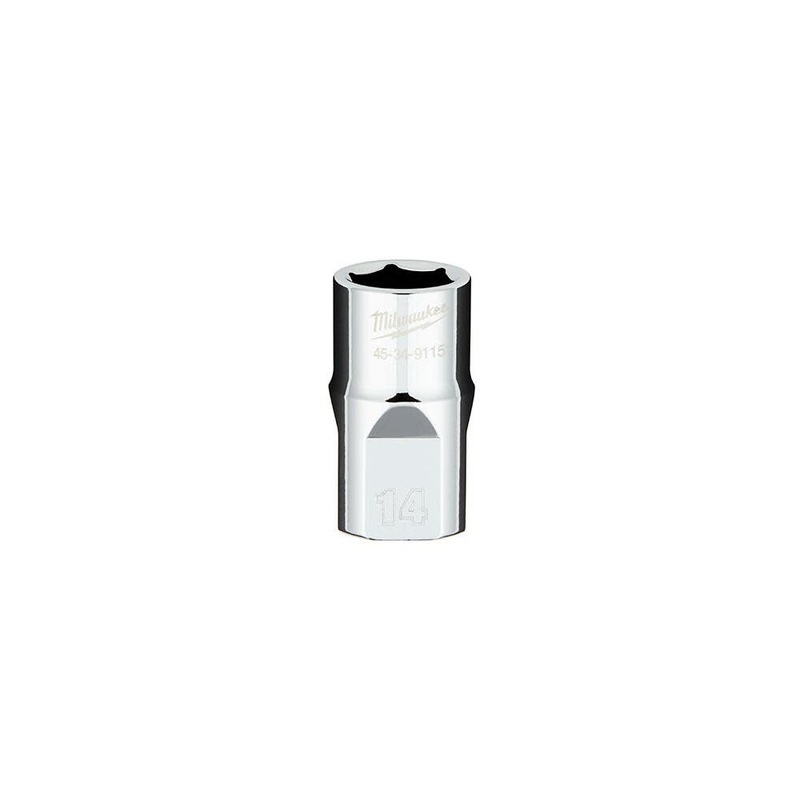 1/2 in. Drive 14MM Metric 6-Point Socket with FOUR FLAT Sides
