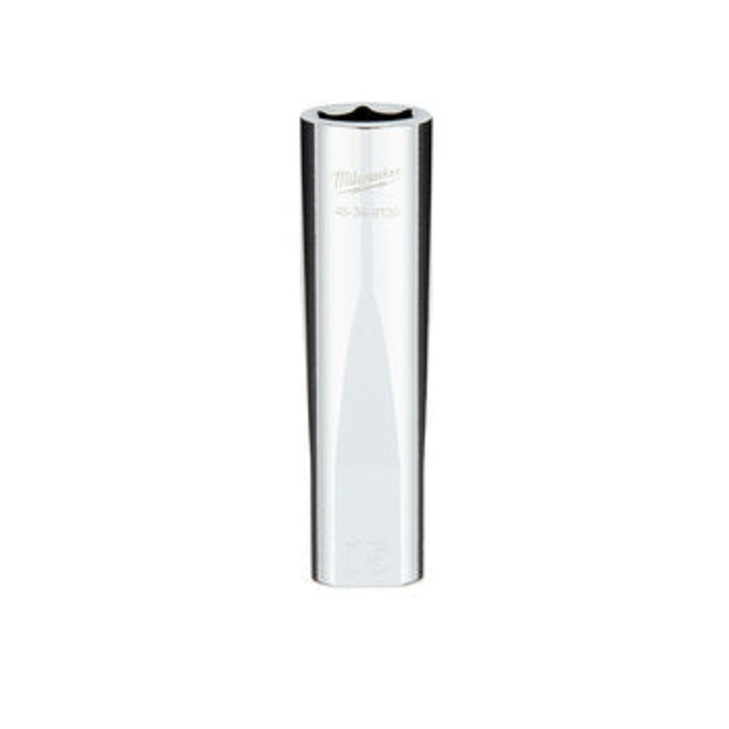 1/2 in. Drive 15MM Metric 6-Point Deep Socket with FOUR FLAT Sides