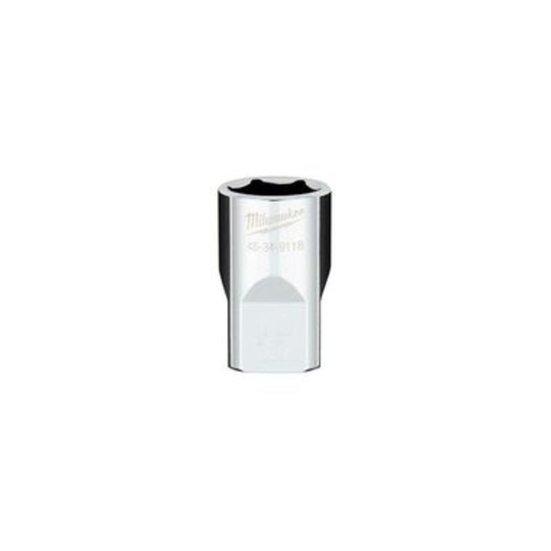 1/2 in. Drive 17MM Metric 6-Point Socket with FOUR FLAT Sides