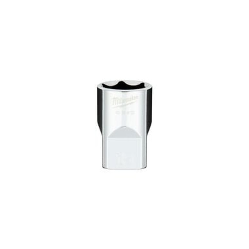 1/2 in. Drive 19MM Metric 6-Point Socket with FOUR FLAT Sides