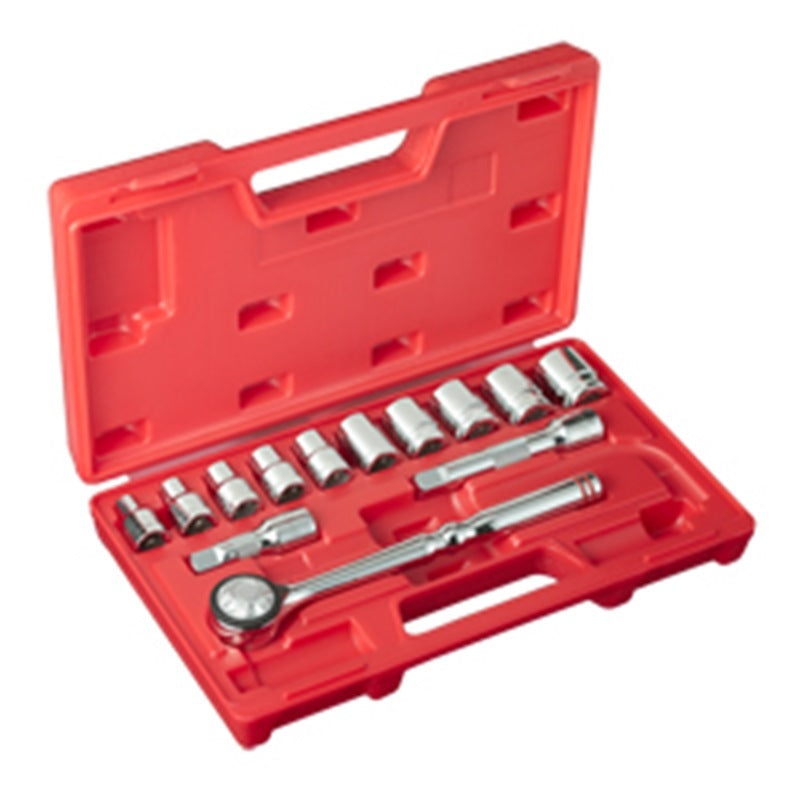 M10 1/2 Sq Socket Set Metric Size 413m ( 6pt-13pcs ) | Model : M10-413M