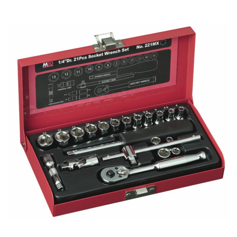 M10 1/4" Dr Socket Set 221MX - Singapore | Model : 003-002-221