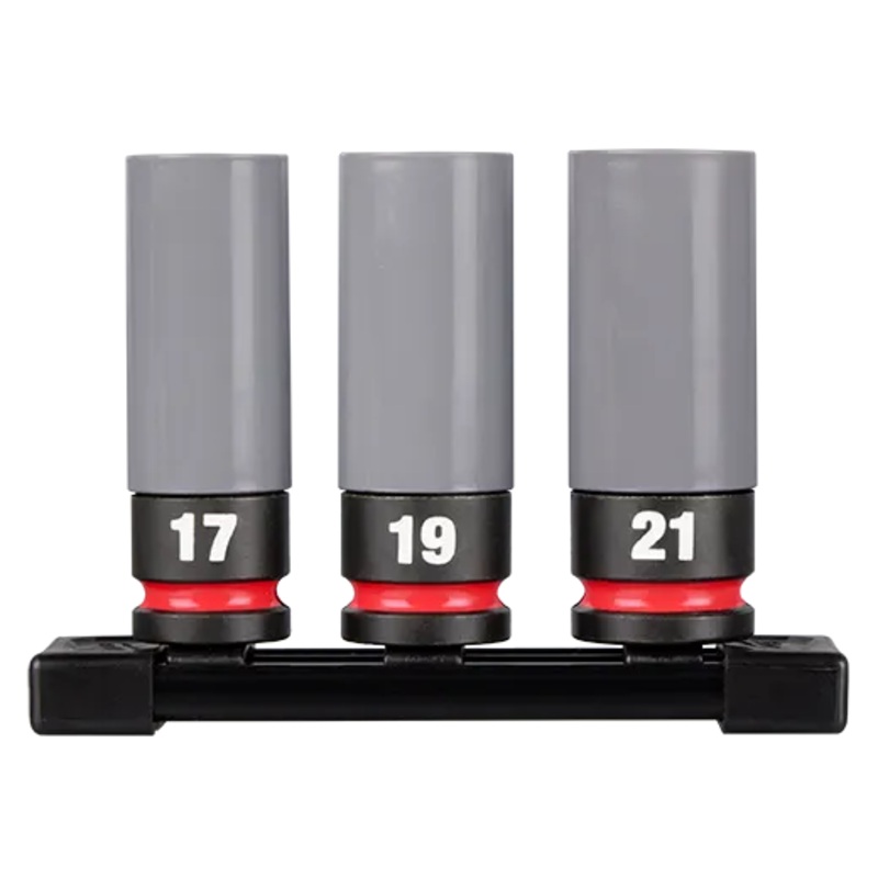 SHOCKWAVE Impact Duty 1/2 Drive Metric 3PC Lug Nut Wheel Socket Set