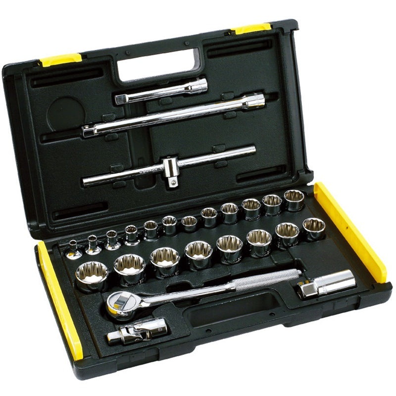 Stanley 27pc 1/2"Dr. 6pt Metric Socket Set | Model : 86-477-6