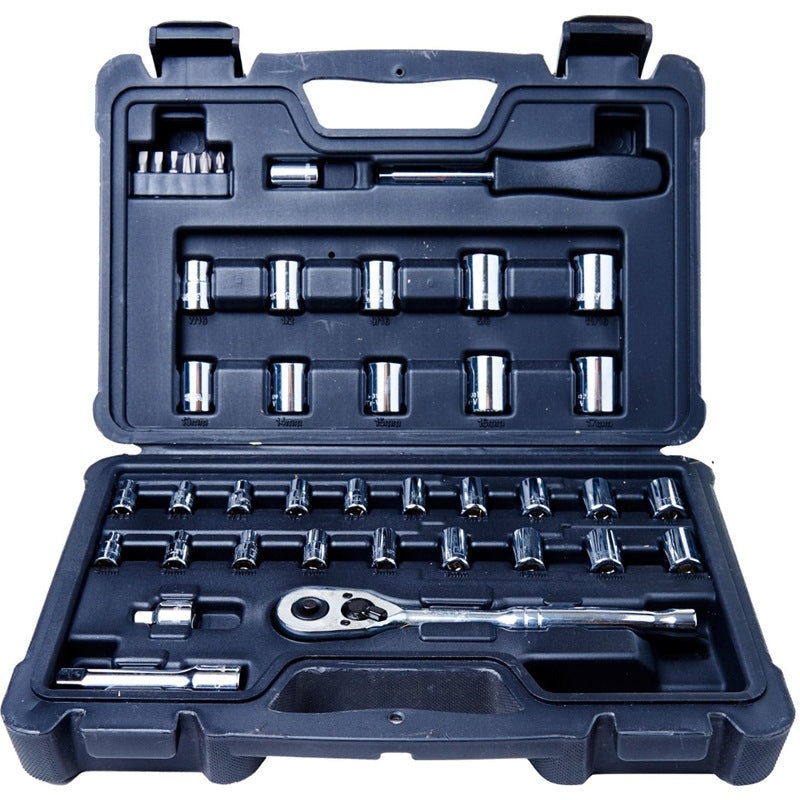 Stanley 40pc 1/4"&3/8"Dr. 6pt Sae/met Socket Set | Model : STMT71648
