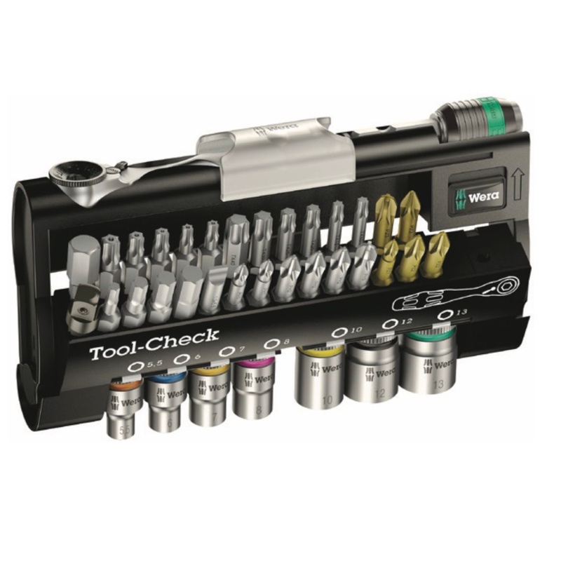 Wera 1/4" Dr Tool-Check Bit Ratchet Socket Set 1 SB - Germany | Model : 003-002-73220