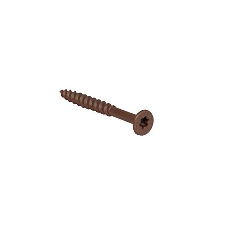 Grip Rite P158STB5 #8x1-5/8 Star Drive Flat Head Brown Steel Construction Screws, 5 lb. Pack/Box