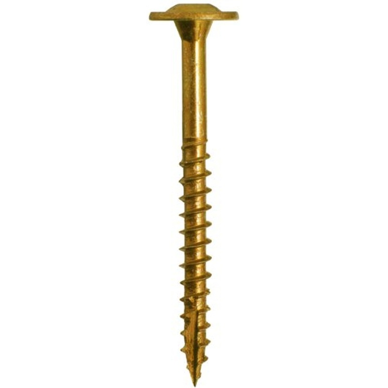 GRK Screws 12075 #8x1-3/4 Star Drive Washer Head Climatek Steel Low Profile Cabinet Screws, 100/Box
