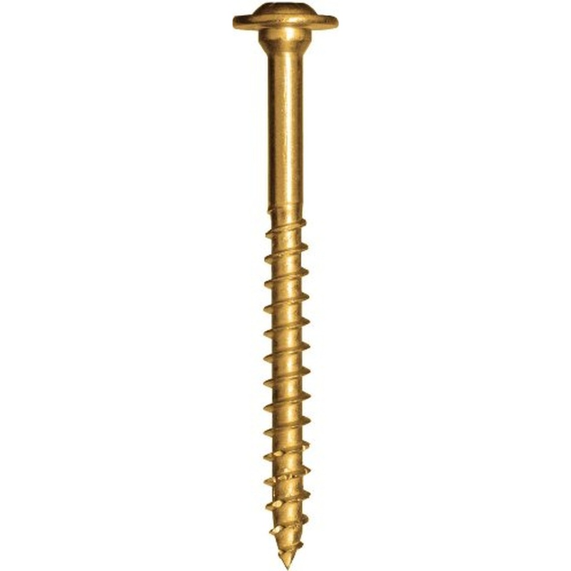 GRK Screws 12155 1/4x2 Star Drive Washer Head Climatek Coated Steel RSS Rugged Structural Screws, 50/Box