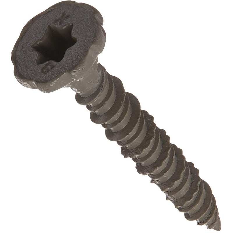 Backer-On Rock-On 23306 #9x1-1/4 Star Drive Serrated Head Zinc Steel Drywall & Cement Board Screws, 750/Box