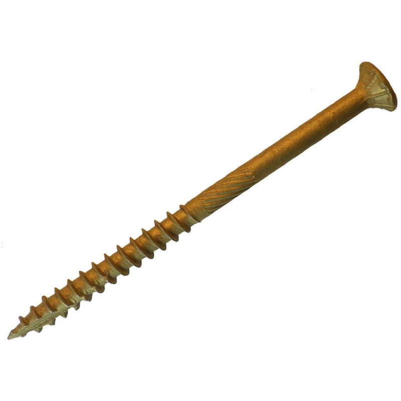 Big Timber BTX147 #14 x 7 in. Bronze Star Drive Flat Head Wood Screw, 500/Box