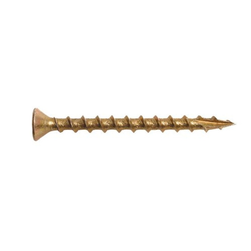 PAM/OMG FDYZ8200 #8x2 Star Drive Flat Head Yellow Zinc Steel Collated Screws, 1,000/Box
