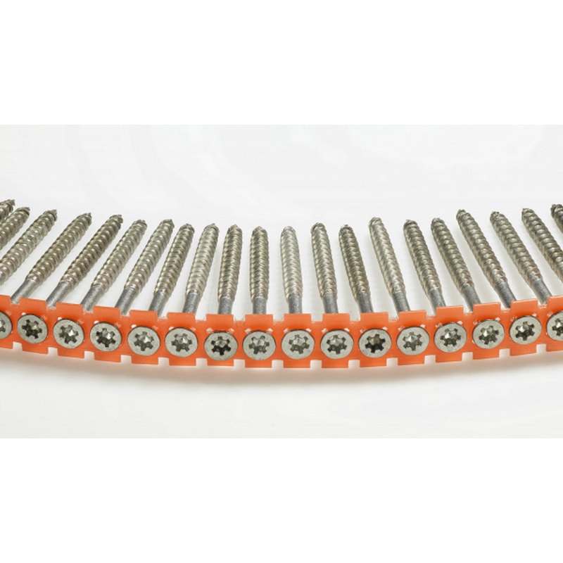 PAM/OMG WDSS1003 #10x3 Star Drive Bugle Head 304 Stainless Steel Collated Screws, 1,000/Box