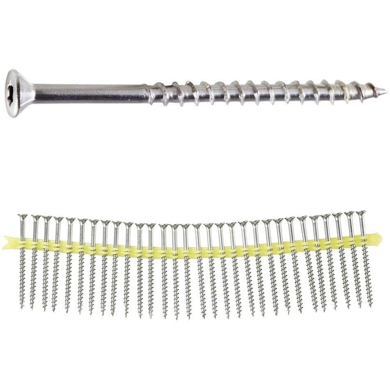 Simpson Strong-Tie SSDWP3S305 #10x3 Star Drive Flat Head 305 Stainless Steel Collated Screws, 1,000/Box
