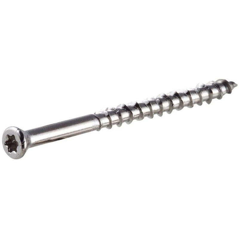 Simpson Strong-Tie T07225WPB #7x2-1/4 Star Drive Trim Head 316 Stainless Steel Wood Screws, 1,750/Box