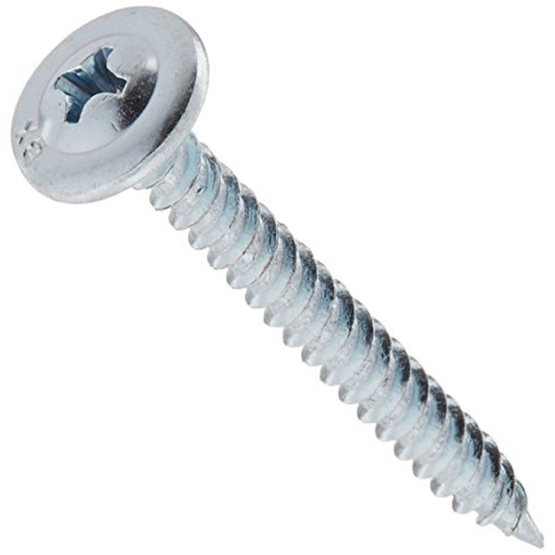Teks 21510 #8x1 Phillips Drive Pan Head Zinc Steel Metal Screws, 398/Box