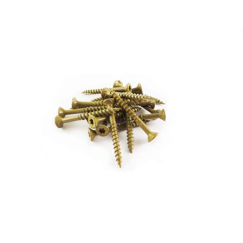 WoodPro AP9X112-1 #9 x 1-1/2 in. Gold Finish Wood Screws, 168/Box
