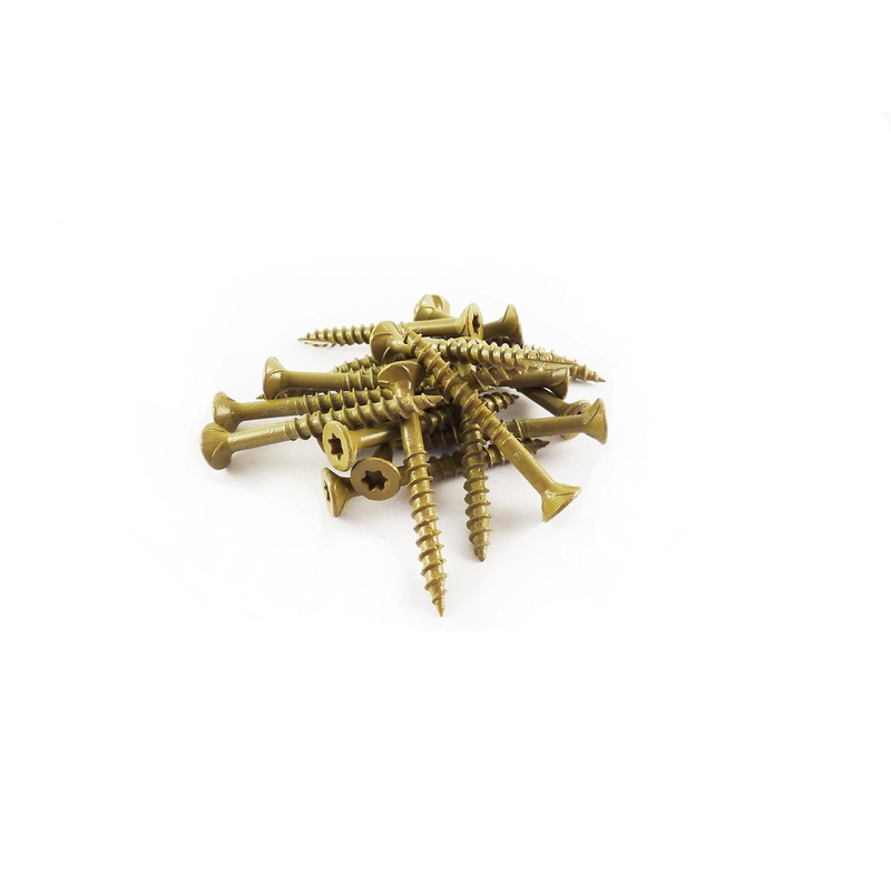 WoodPro AP9X234-5 #9 x 2-3/4 in. Gold Finish Wood Screws, 465/Box