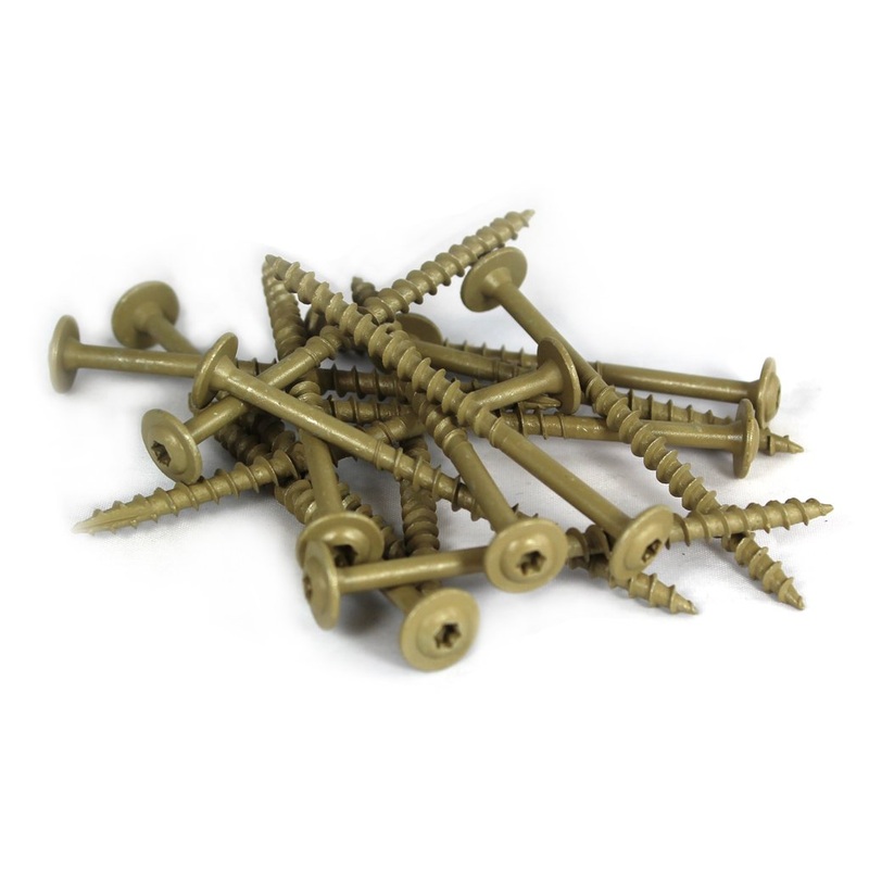 WoodPro CB8X234-1 #8 x 2-3/4 in. Gold Finish Cabinet Screws, 87/Box