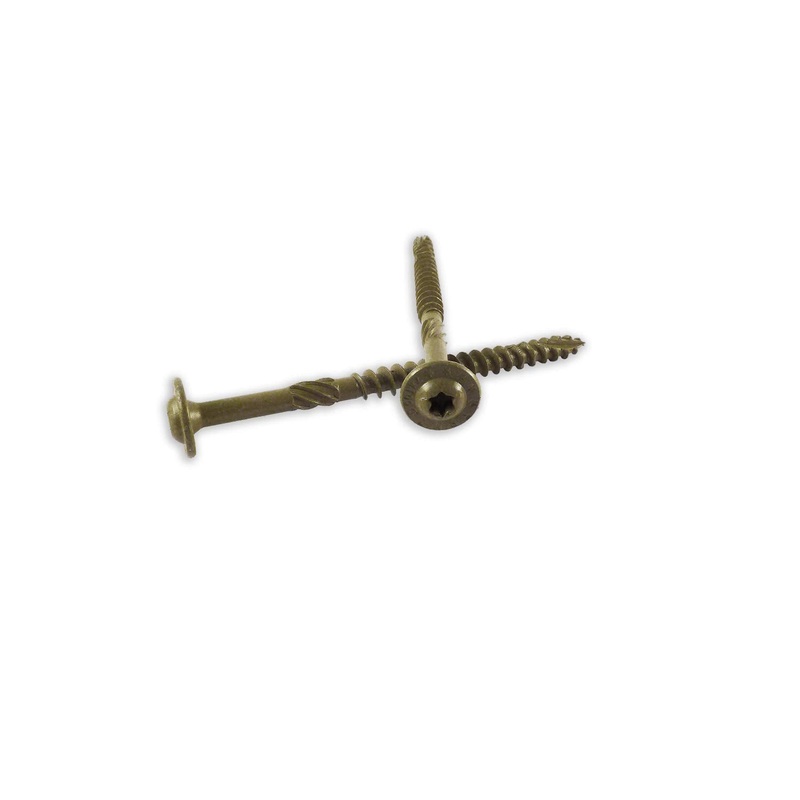 WoodPro ST38X10-25PC 3/8 in. x 10 in. Gold Finish Wood Screws, 25/Box